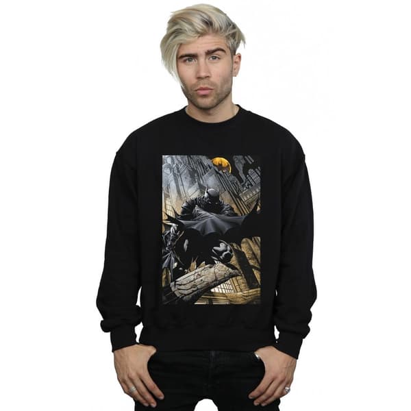 DC Comics Mens Batman Night Gotham City Sweatshirt