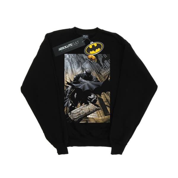 DC Comics Mens Batman Night Gotham City Sweatshirt