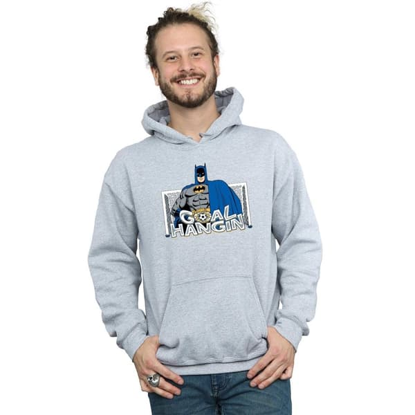 DC Comics Mens Batman Football Goal Hangin´ Hoodie
