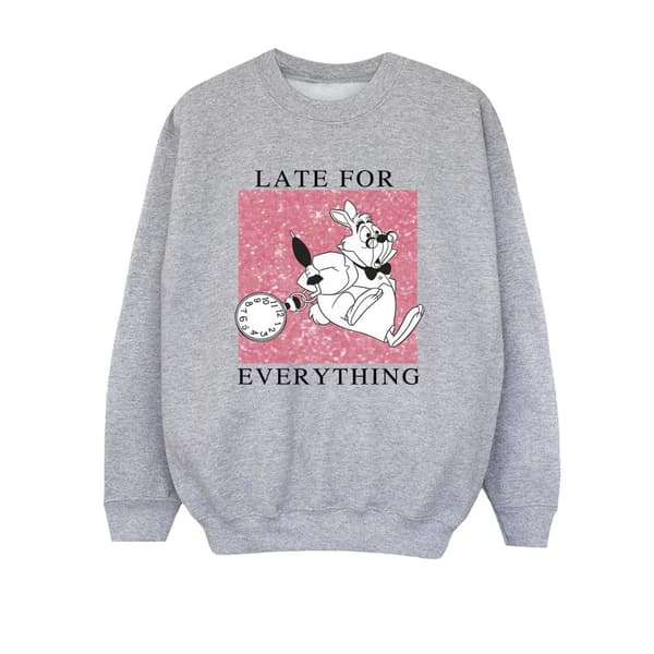 Disney Boys Alice In Wonderland White Rabbit Sweatshirt