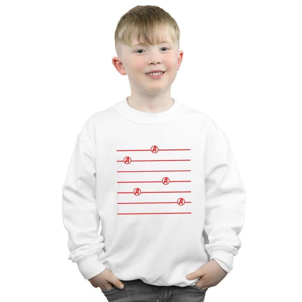 Marvel Pojkar Avengers Endgame Logo Stripes Sweatshirt