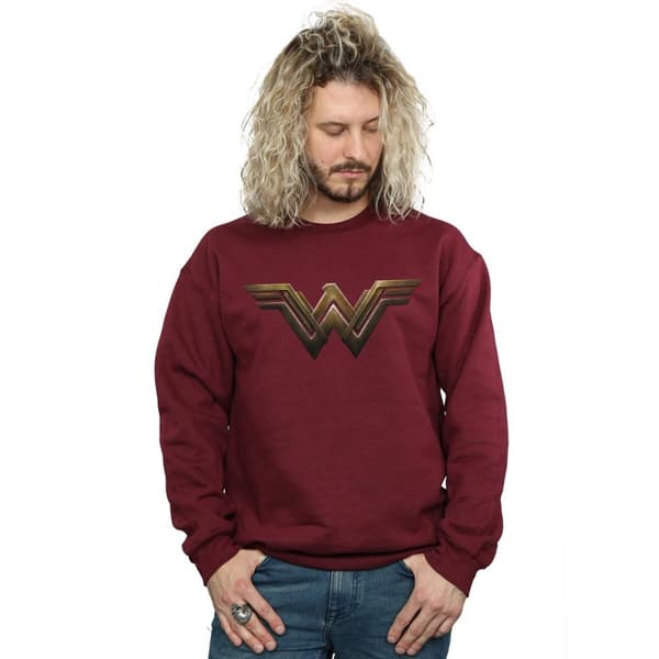 DC Comics Sweatshirt med Wonder Woman-logga, herr