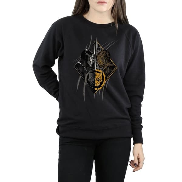 Marvel Womens/Ladies Black Panther Vs Killmonger Sweatshirt