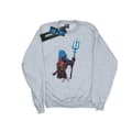 Miniatyrbilde 1 av 3: DC Comics Womens/Ladies Aquaman Battle Silhouette Sweatshirt