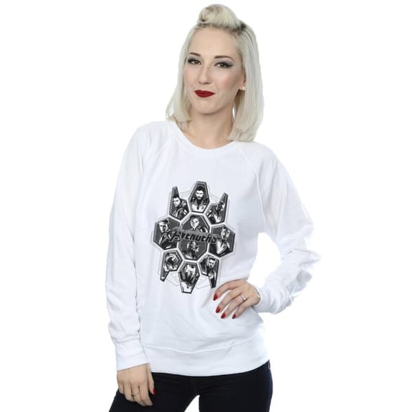Marvel Womens/Ladies Avengers Endgame Hero Shapes Sweatshirt