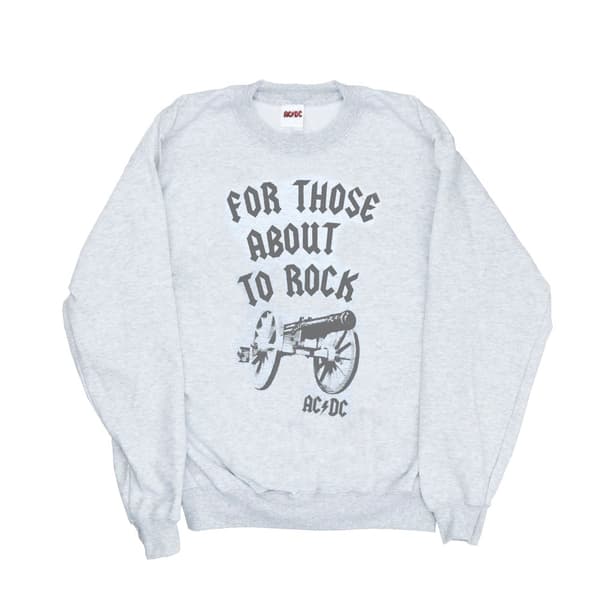 AC/DC Womens/Ladies For Those About To Rock Cannon Sweatshirt