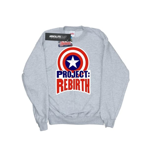 Marvel Womens/Ladies Captain America Project Rebirth Sweatshirt
