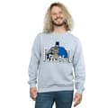 Miniatyrbild 2 av 3: DC Comics Mens Batman fotbollsmål hängande´ Sweatshirt