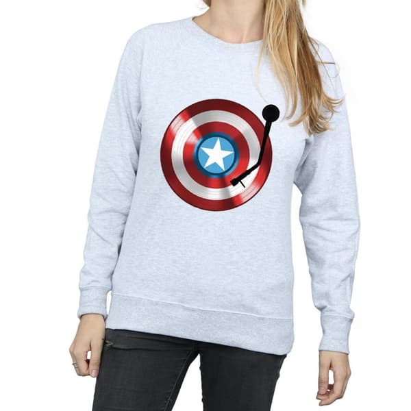 Marvel Sweatshirt - Captain America Turntable, dam/dam