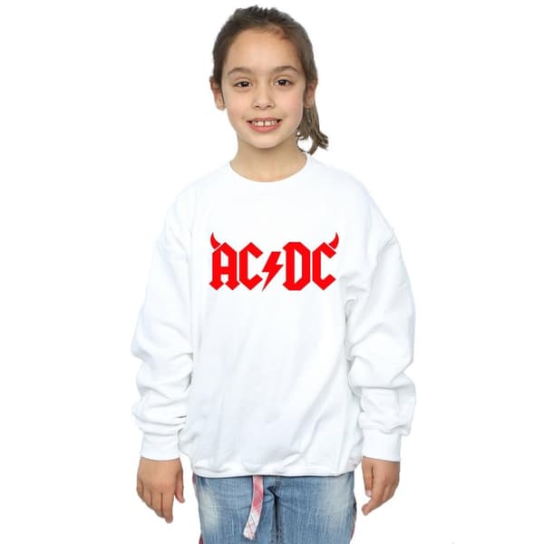 AC/DC Sweatshirt med Horns-logotyp för flickor
