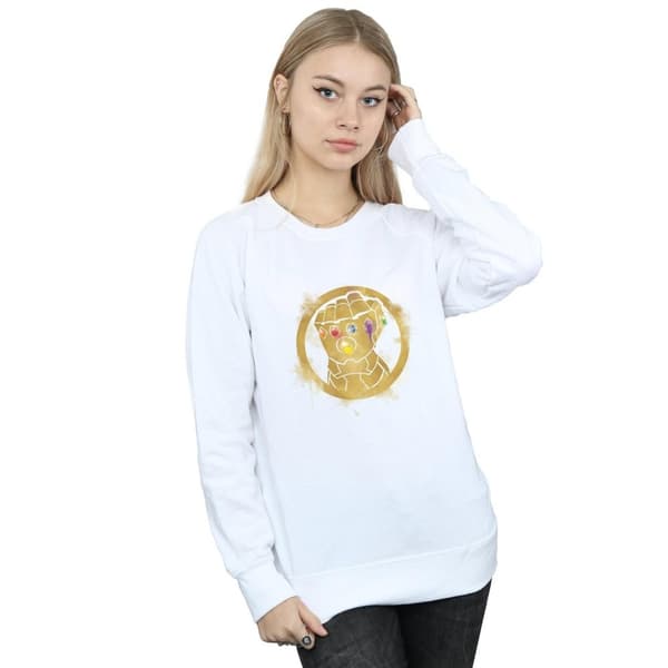 Marvel Womens/Ladies Avengers Endgame Painted Infinity Gauntlet Sweatshirt