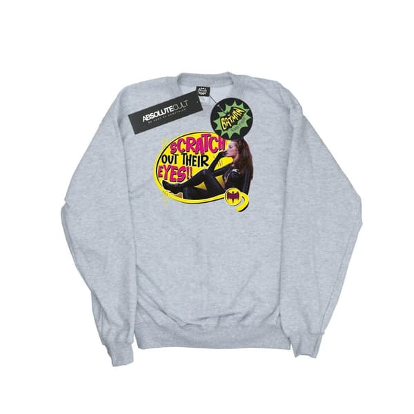 DC Comics Dam/kvinnor Batman TV Series Catwoman Scratch Sweatshirt