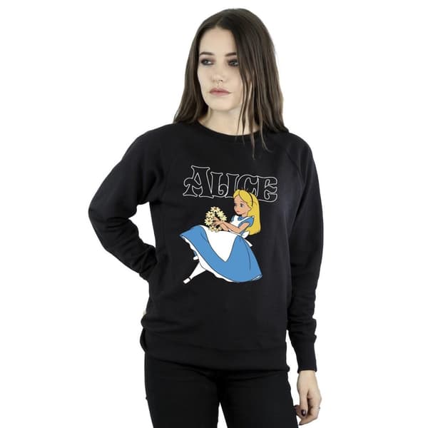 Disney Sweatshirt med blommor från Alice i underlandet - dam/dam