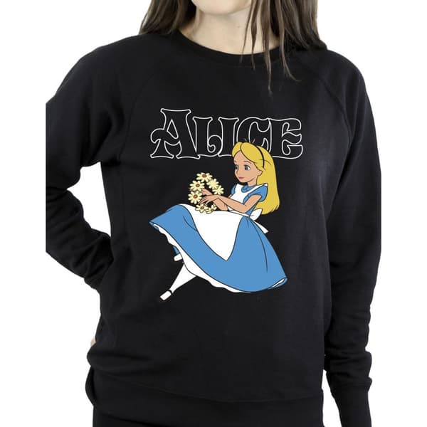Disney Sweatshirt med blommor från Alice i underlandet - dam/dam