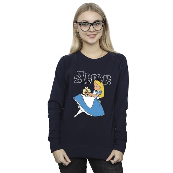 Disney Sweatshirt med blommor från Alice i underlandet - dam/dam