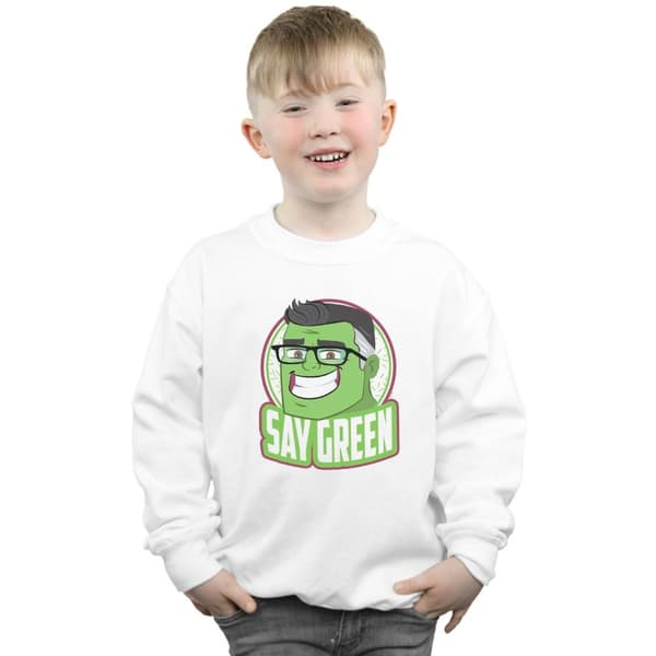 Marvel Pojkar Avengers Endgame Hulk Say Grön Sweatshirt