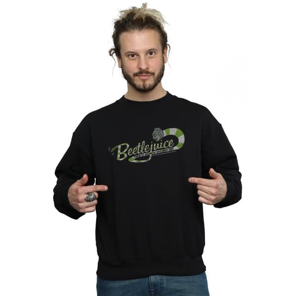 Beetlejuice Mens Sandworm Alt Logo Sweatshirt