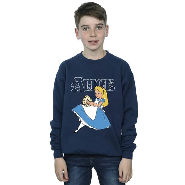 Disney Sweatshirt med blommor från Alice i underlandet
