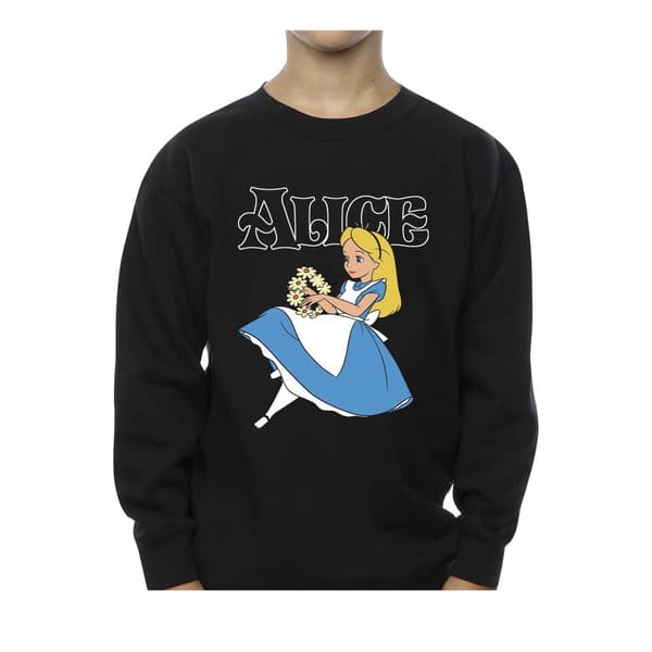 Disney Sweatshirt med blommor från Alice i underlandet