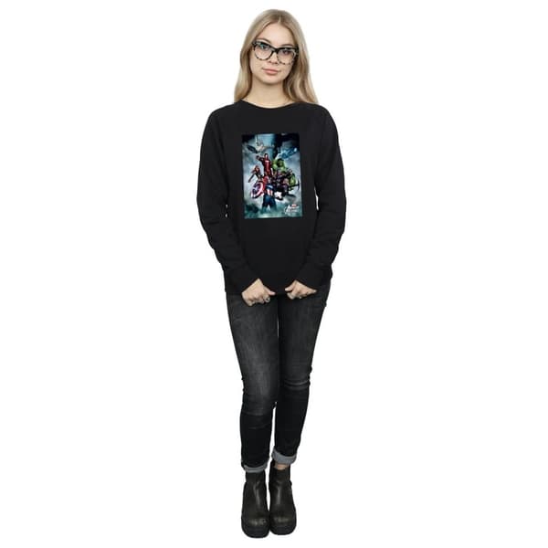 Marvel Womens/Ladies Avengers Assemble Team Montage Sweatshirt