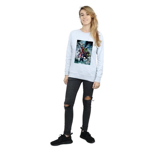 Marvel Womens/Ladies Avengers Assemble Team Montage Sweatshirt