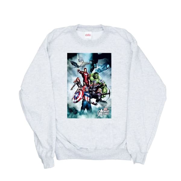 Marvel Womens/Ladies Avengers Assemble Team Montage Sweatshirt