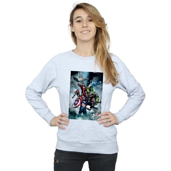 Marvel Womens/Ladies Avengers Assemble Team Montage Sweatshirt