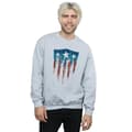 Miniatyrbillede 2 af 5: Marvel Mens Captain America Flag Shield Sweatshirt
