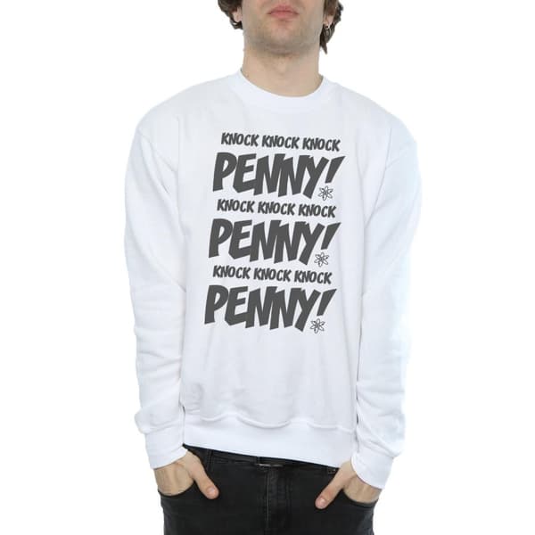 The Big Bang Theory Mens Sheldon Knock Knock Penny Sweatshirt