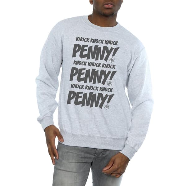 The Big Bang Theory Mens Sheldon Knock Knock Penny Sweatshirt