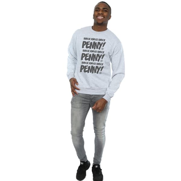 The Big Bang Theory Mens Sheldon Knock Knock Penny Sweatshirt