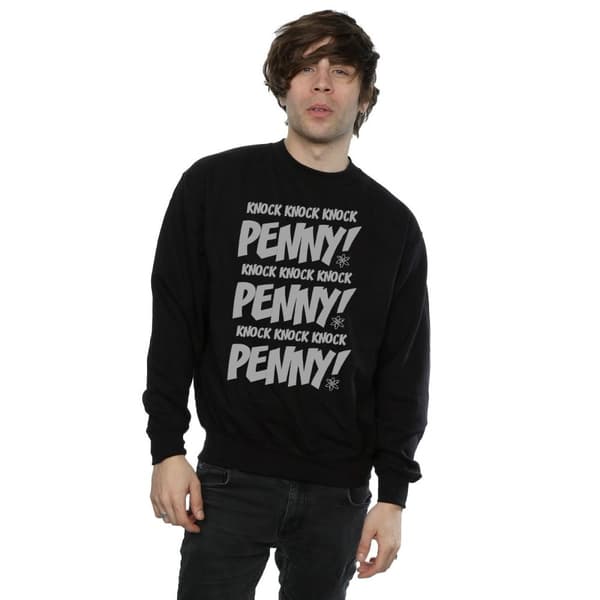 The Big Bang Theory Mens Sheldon Knock Knock Penny Sweatshirt