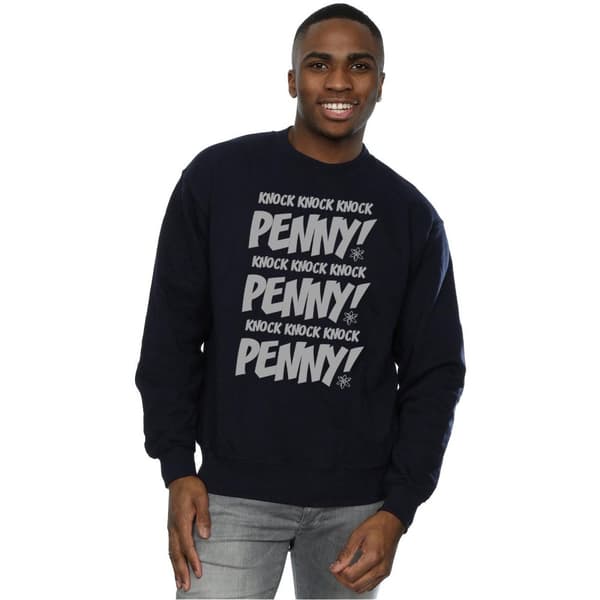 The Big Bang Theory Mens Sheldon Knock Knock Penny Sweatshirt