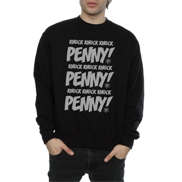 The Big Bang Theory Mens Sheldon Knock Knock Penny Sweatshirt