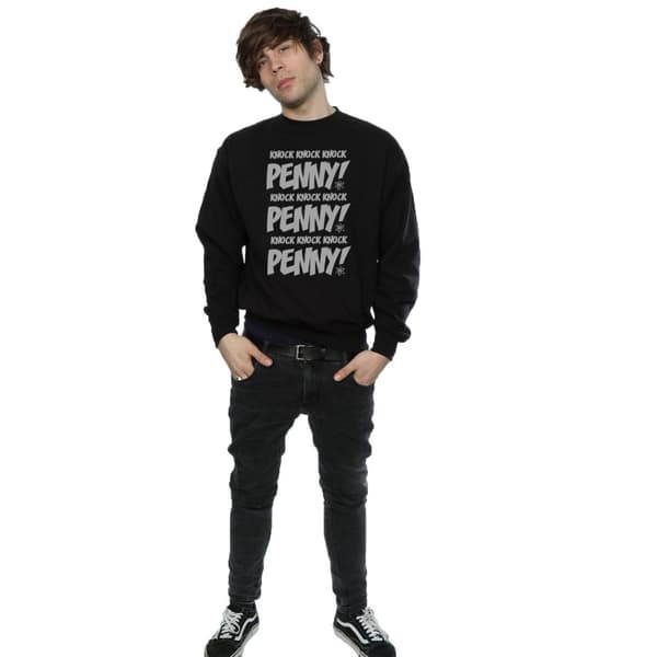 The Big Bang Theory Mens Sheldon Knock Knock Penny Sweatshirt