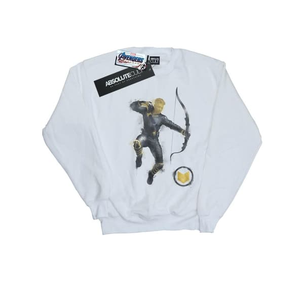 Marvel Sweatshirt med målad Hawkeye från Avengers Endgame för tjejer White 7-8 Years