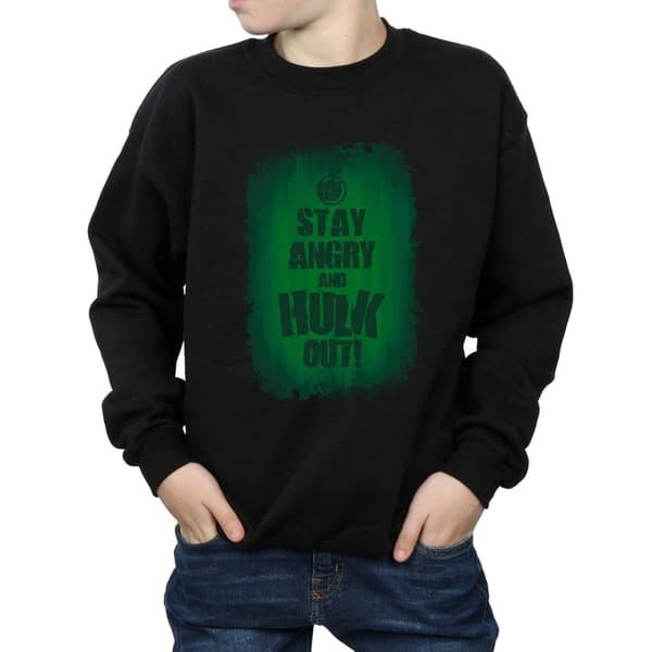 Marvel Hulk Stay Angry-tröja för pojkar