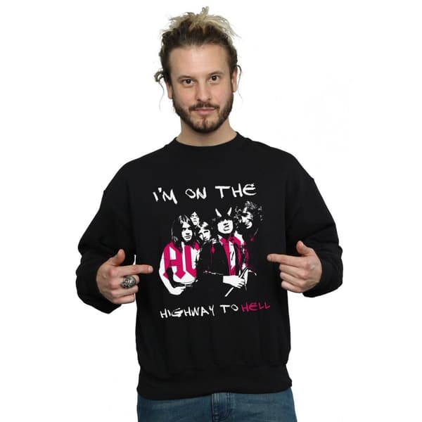 AC/DC Mens I´m On The Highway To Hell Sweatshirt