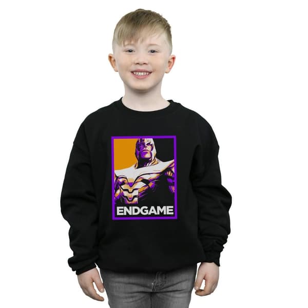 Marvel Boys Avengers Endgame Thanos Poster Sweatshirt