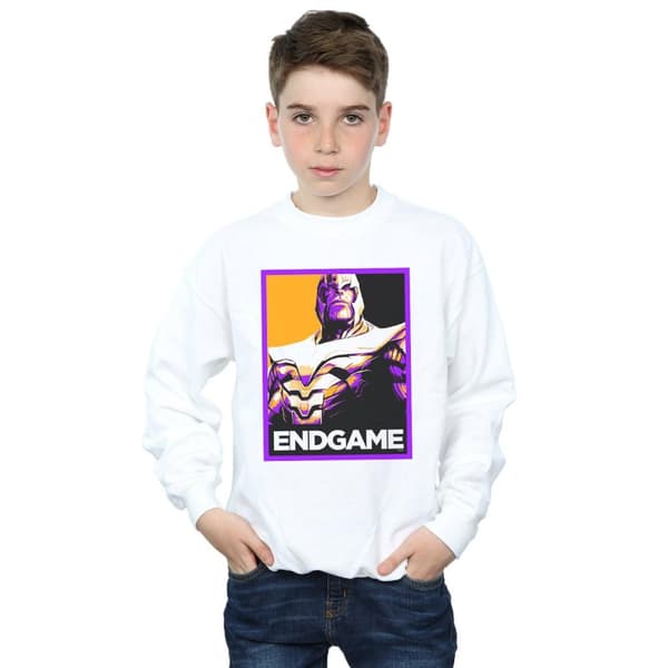 Marvel Pojkar Avengers Endgame Thanos Poster Sweatshirt