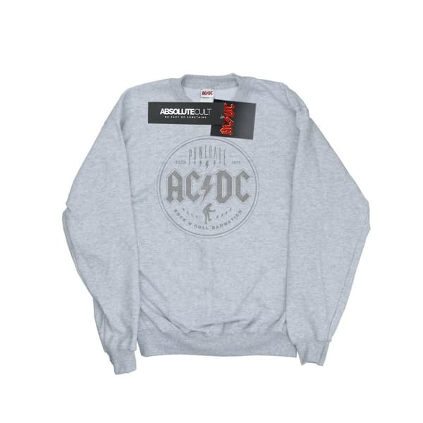AC/DC Womens/Ladies Rock N Roll Damnation Black Sweatshirt