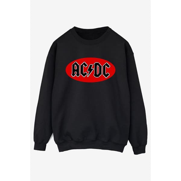 ACDC Röd Circle Logo Sweatshirt - Herrar