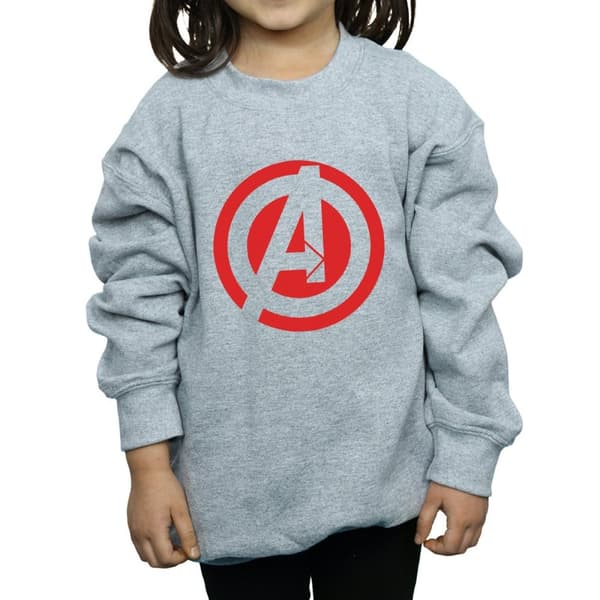 Marvel Girls Avengers Assemble Solid A Logo Sweatshirt