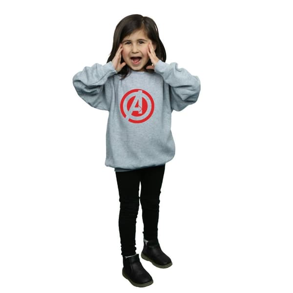 Marvel Girls Avengers Assemble Solid A Logo Sweatshirt