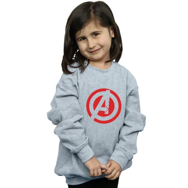 Marvel Girls Avengers Assemble Solid A Logo Sweatshirt
