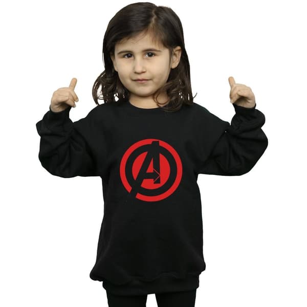 Marvel Girls Avengers Assemble Solid A Logo Sweatshirt