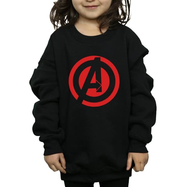 Marvel Girls Avengers Assemble Solid A Logo Sweatshirt