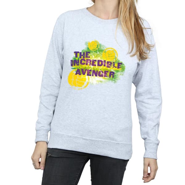Marvel Womens/Ladies Hulk Incredible Avenger Sweatshirt