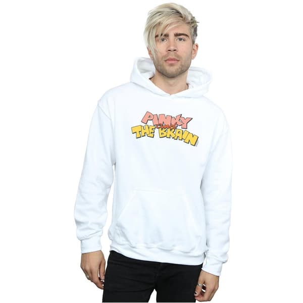 Animaniacs Mens Pinky And The Brain Logo Hoodie