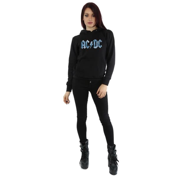 AC/DC Blue Ice - Huvtröja med logotyp för kvinnor/damer